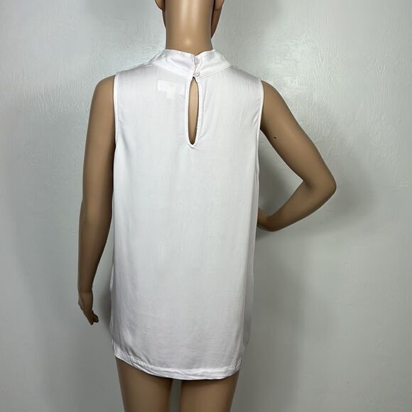 Cloth & Stone Pale Lilac Mock Neck Sleeveless Top Size M - Picture 3 of 10